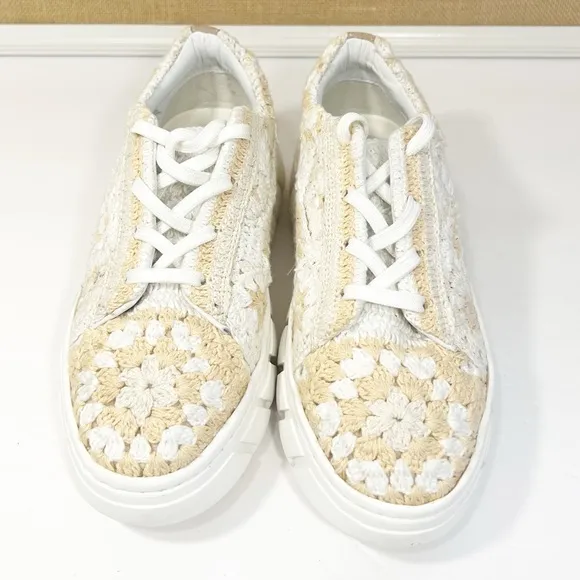 Free People Catch Me if You Can Sneaker in Blush Combo Lugged Sole Size 37