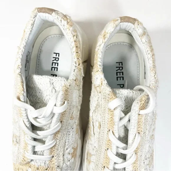 Free People Catch Me if You Can Sneaker in Blush Combo Lugged Sole Size 37