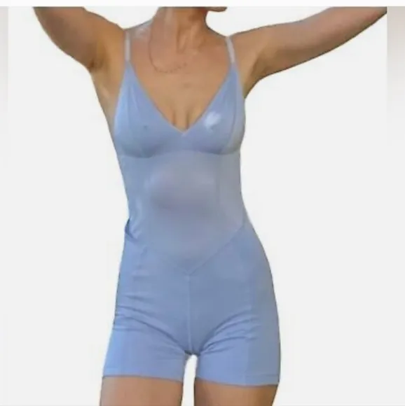 Free People | HAH &quot;Raise The Barre' Onesie Bodysuit Periwinkle SM NWT Sealed Pkg