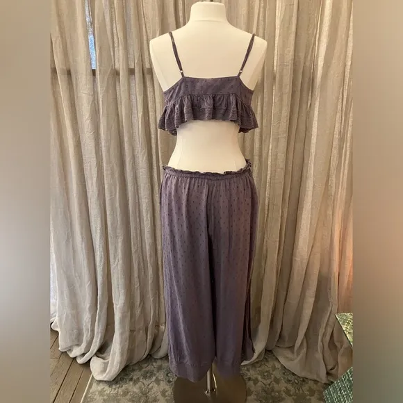 Free People Intimates Purple Lounge Set Size Small