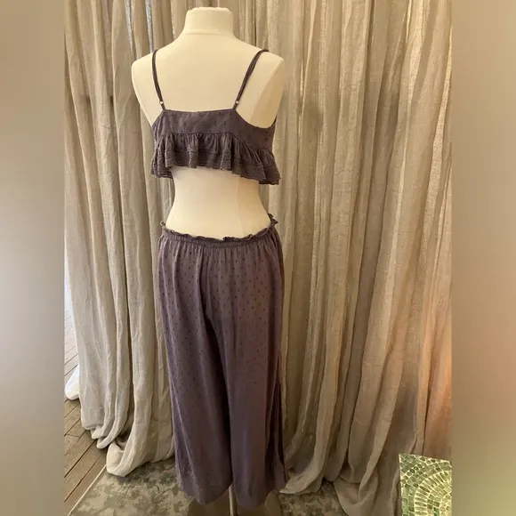 Free People Intimates Purple Lounge Set Size Small