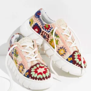Free People NWB size‎ EU 38 Catch me if you can crochet platform sneakers