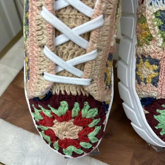 Free People NWB size‎ EU 38 Catch me if you can crochet platform sneakers