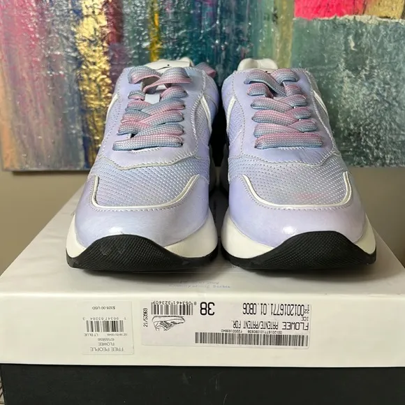 Free People Voile Blanche Annika Trainers in Ice