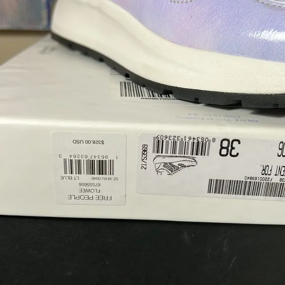 Free People Voile Blanche Annika Trainers in Ice