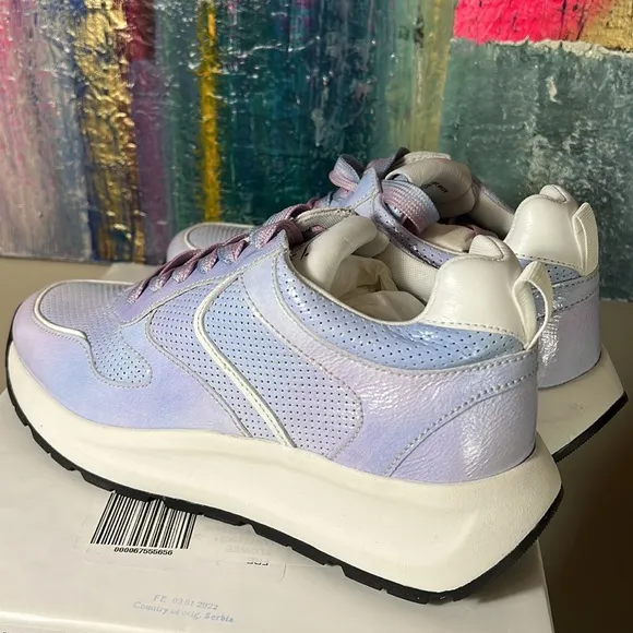 Free People Voile Blanche Annika Trainers in Ice