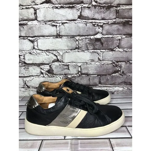 Frye And Co Hallie Black Leather Lace Casual Comfort Shoes Women’s Sz 8M US/39EU