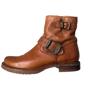Frye Brown Leather Ankle Boots Brown Size 6.5