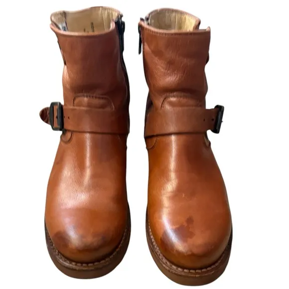 Frye Brown Leather Ankle Boots Brown Size 6.5