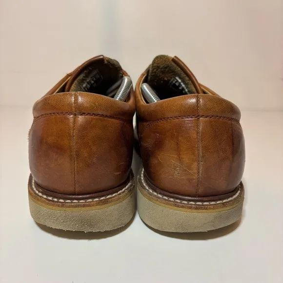 FRYE Men’s DAKOTA Wedge LEATHER Oxford LACE UP Work SHOES 13 84580 Distressed