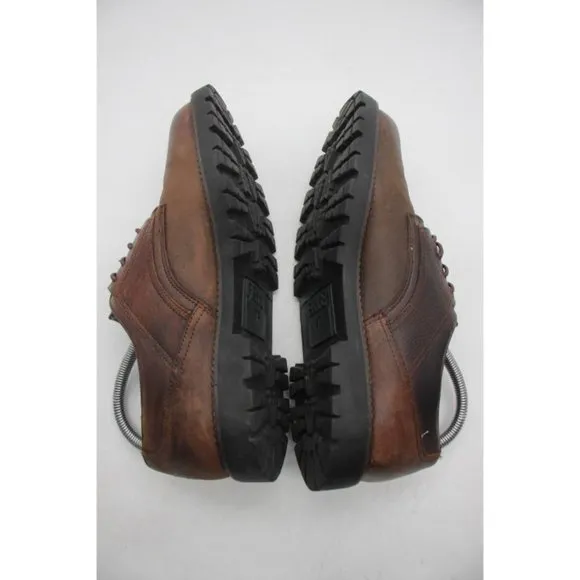 Frye Shoes Mens Size 7.5 D Rutland Lace Up Non-Slip Oxford Work Leather Brown
