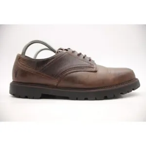 Frye Shoes Mens Size 7.5 D Rutland Lace Up Non-Slip Oxford Work Leather Brown