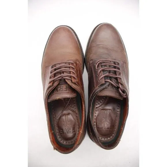 Frye Shoes Mens Size 7.5 D Rutland Lace Up Non-Slip Oxford Work Leather Brown