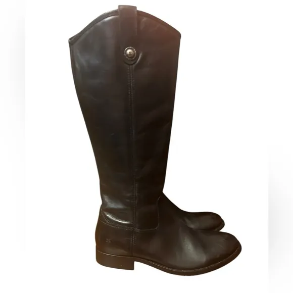 FRYE Women’s MELISSA BUTTON RIDING BOOTS - ROUND TOE Size 7