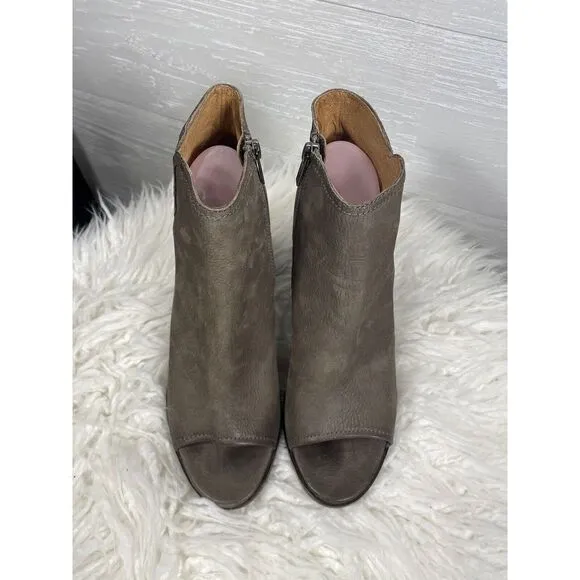 Frye Danica Peep Boots - Size 10 - Excellent Condition