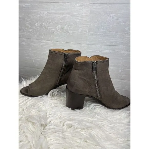 Frye Danica Peep Boots - Size 10 - Excellent Condition