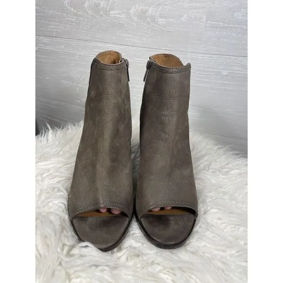 Frye Danica Peep Boots - Size 10 - Excellent Condition