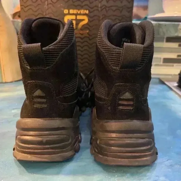 G7 G Seven Challenger Mono Work Hiking Boots Men’s 8.5 Black Retails $150