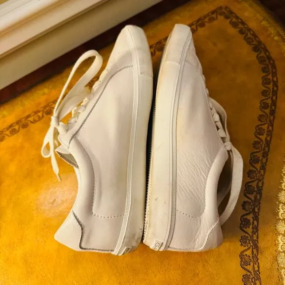 GANT Brandy Melville Womens Rugger Leather White Tennis Sneaker Walking Size 8.5