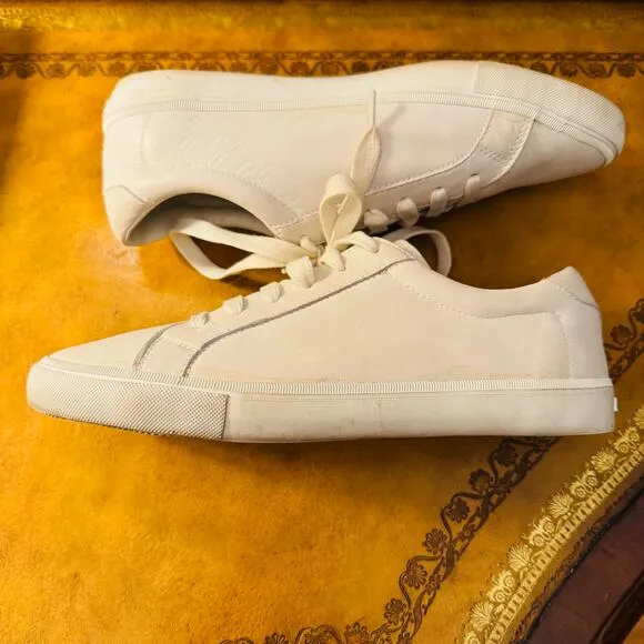 GANT Brandy Melville Womens Rugger Leather White Tennis Sneaker Walking Size 8.5