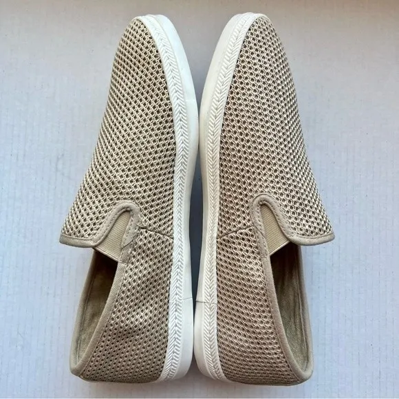 Gant Frank Tan Knit Weave Slip On Comfort Shoes White Soles Men’s EU 45 US 11.5