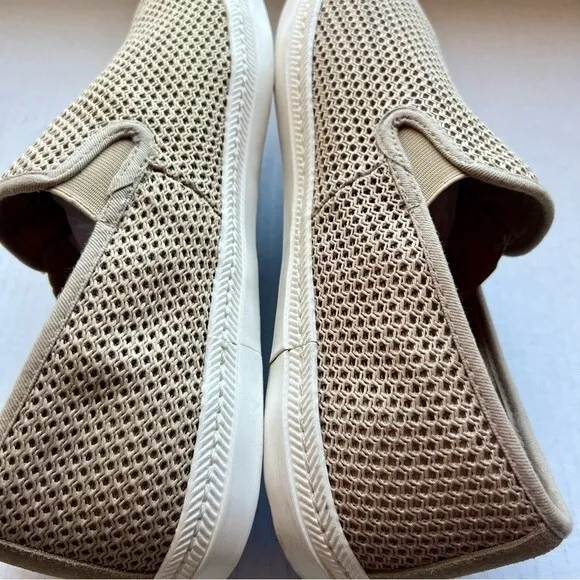 Gant Frank Tan Knit Weave Slip On Comfort Shoes White Soles Men’s EU 45 US 11.5