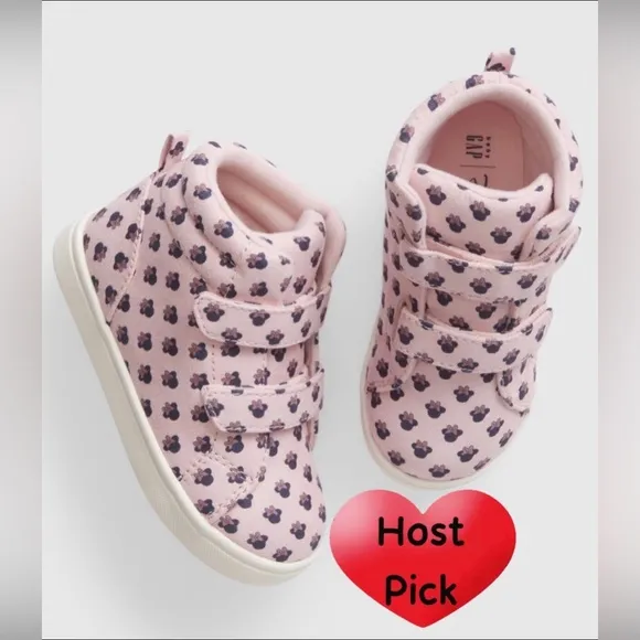 GAP DISNEY MINNIE MOUSE HIGH TOP SNEAKERS Size 10