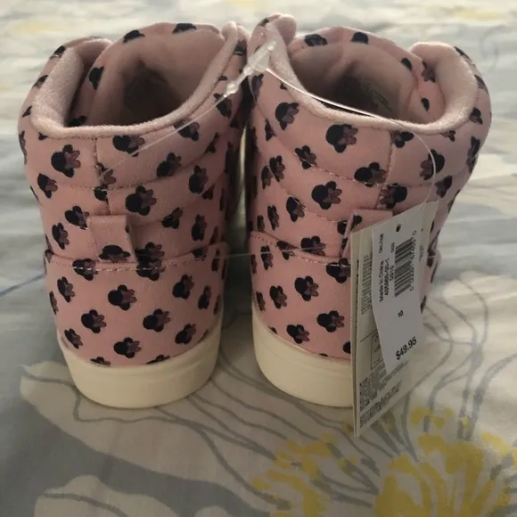 GAP DISNEY MINNIE MOUSE HIGH TOP SNEAKERS Size 10