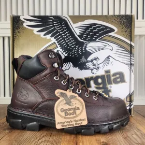 Georgia Boot G6395 Eagle Light Wide Load Mens Sz 10 W Wide Safety Toe Work Hiker