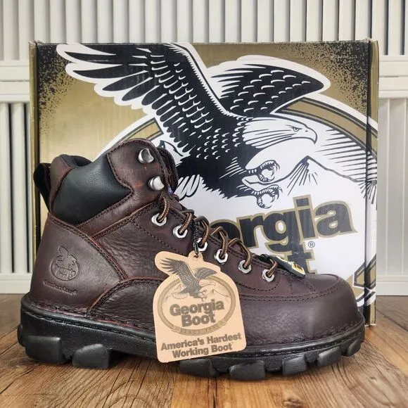 Georgia Boot G6395 Eagle Light Wide Load Mens Sz 10 W Wide Safety Toe Work Hiker