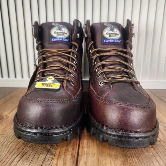 Georgia Boot G6395 Eagle Light Wide Load Mens Sz 10 W Wide Safety Toe Work Hiker