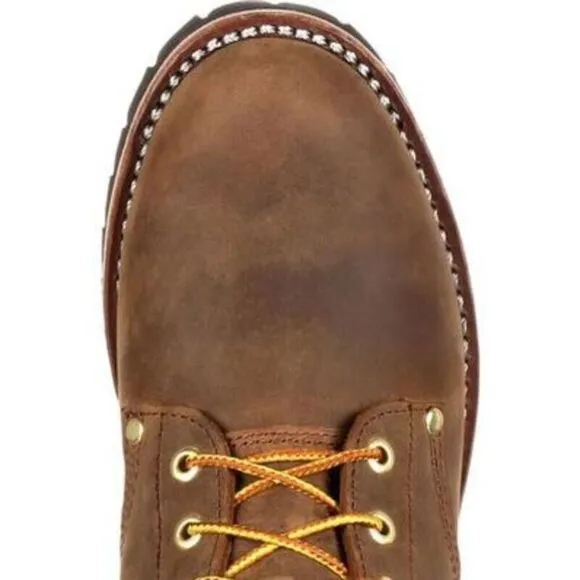 Georgia Gb00065 Work Boot Men's 8 Brown Steel Toe Insulated Logger Boots EEE3596
