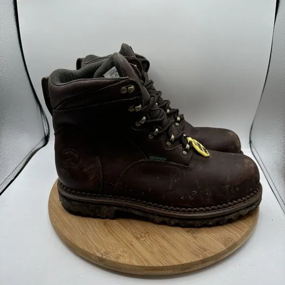 Georgia Renegade Boots Mens Size 10 W Leather Steel Toe Work Waterproof Brown