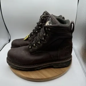 Georgia Renegade Boots Mens Size 10 W Leather Steel Toe Work Waterproof Brown