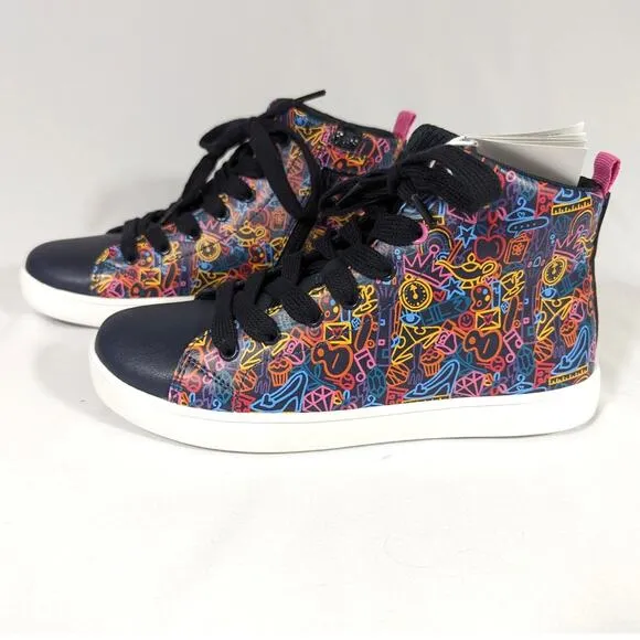 GEOX Respira Girls Size 3.5 Disney Princess High Top Sneakers
