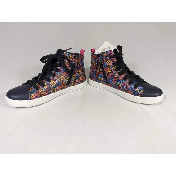 GEOX Respira Girls Size 3.5 Disney Princess High Top Sneakers