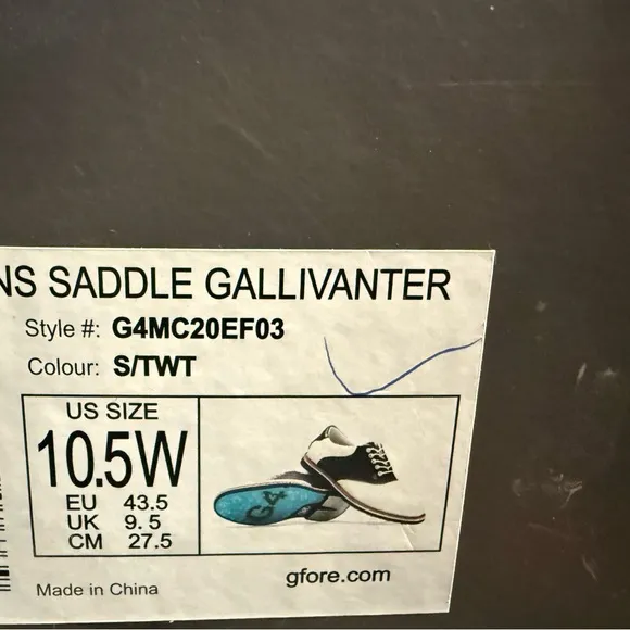 G/Fore Saddle Gallivanter Golf Shoes White Spikeless Men wide G4MC20EF03 New