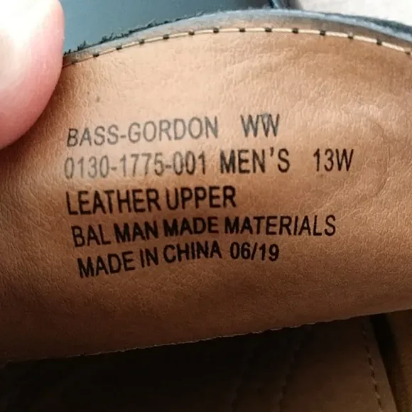 G.H. Bass &amp; Co. Gordon Leather Oxford Lace Up Shoes 13W Black