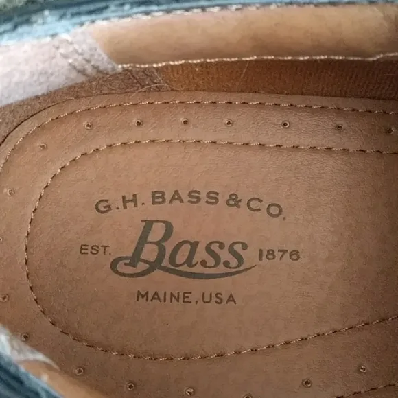 G.H. Bass &amp; Co. Gordon Leather Oxford Lace Up Shoes 13W Black