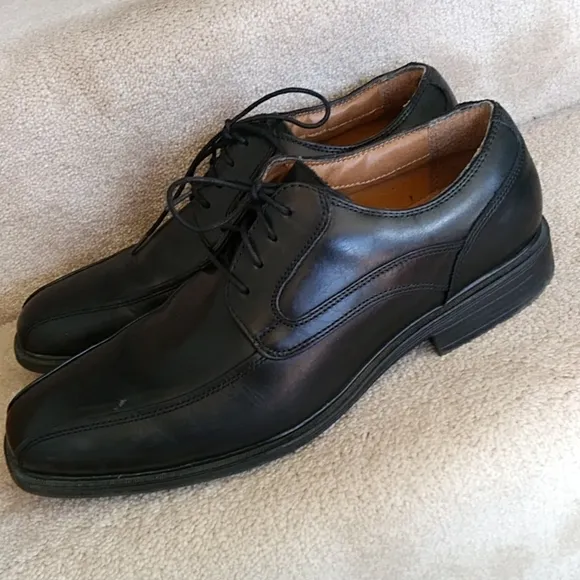 G.H. Bass &amp; Co. Gordon Leather Oxford Lace Up Shoes 13W Black