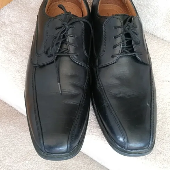 G.H. Bass &amp; Co. Gordon Leather Oxford Lace Up Shoes 13W Black