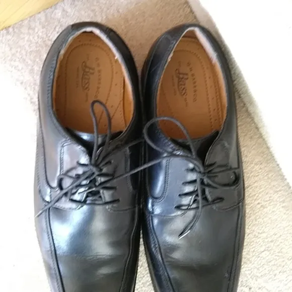 G.H. Bass &amp; Co. Gordon Leather Oxford Lace Up Shoes 13W Black