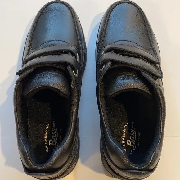 G.H. Bass &amp; Co. SZ 11.5 Wide Black Leather Seymour Men’s Comfort Shoes New