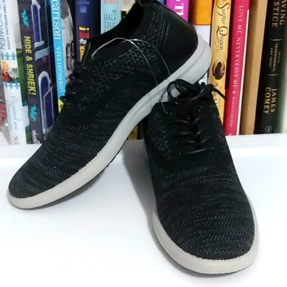G.H. BASS CONNER KT BLACK COMFORT STRETCH OXFORD SHOES SIZE 8 NWT