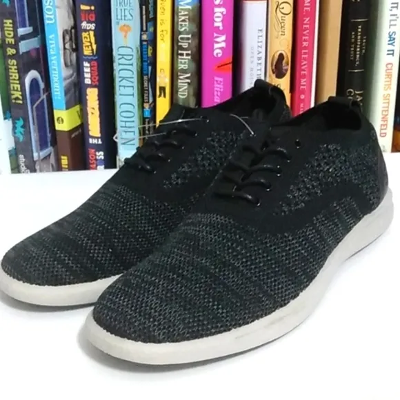 G.H. BASS CONNER KT BLACK COMFORT STRETCH OXFORD SHOES SIZE 8 NWT