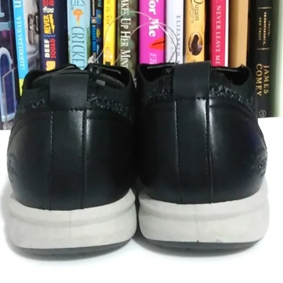 G.H. BASS CONNER KT BLACK COMFORT STRETCH OXFORD SHOES SIZE 8 NWT