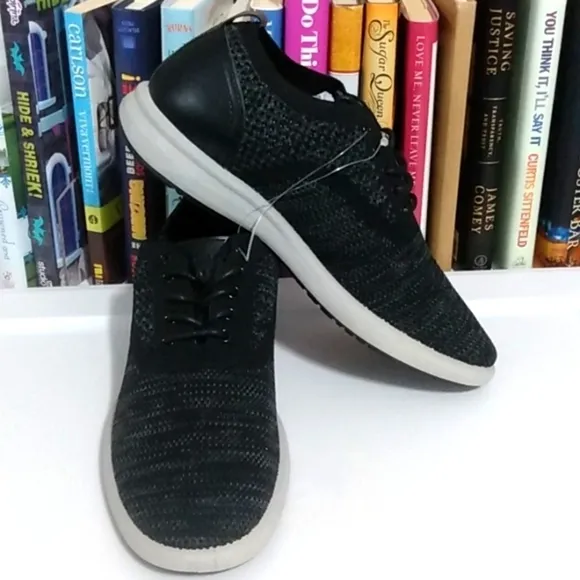 G.H. BASS CONNER KT BLACK COMFORT STRETCH OXFORD SHOES SIZE 8 NWT