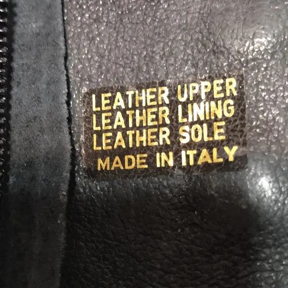 Giannagi leather boots with double opening: buttons &amp; zipper. Made in Italy.EUC