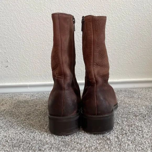 Gillio Western Boots Mens size 6.5/ 26.5 brown Soft leather burnished point toe