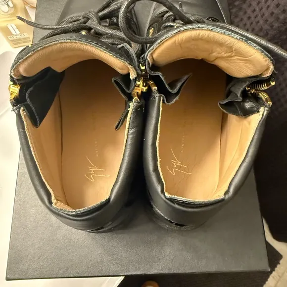 Giuseppe Zanotti Black High-Top Sneakers